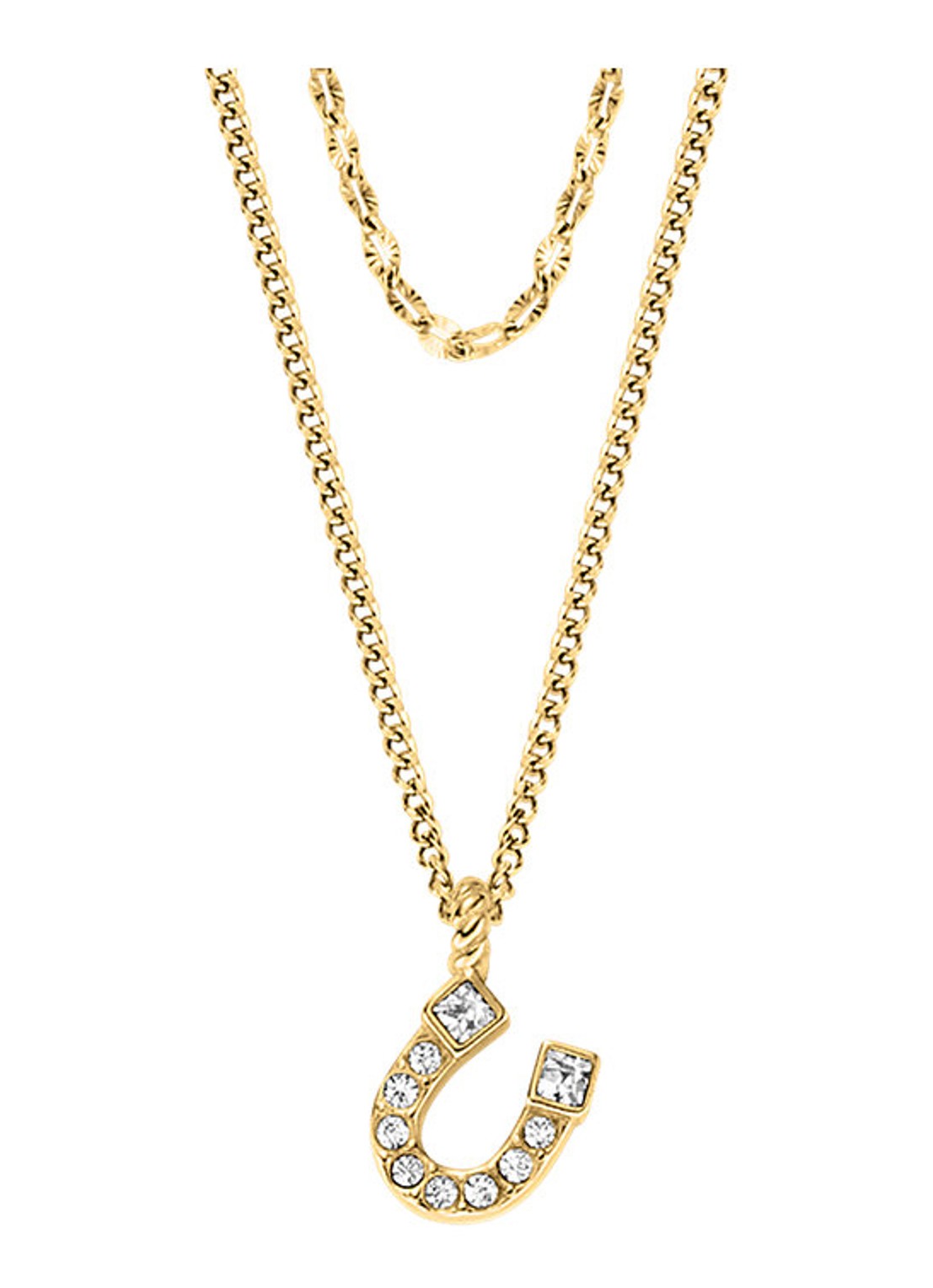 Fossil Sutton ketting JF04906710 - voorkant goud