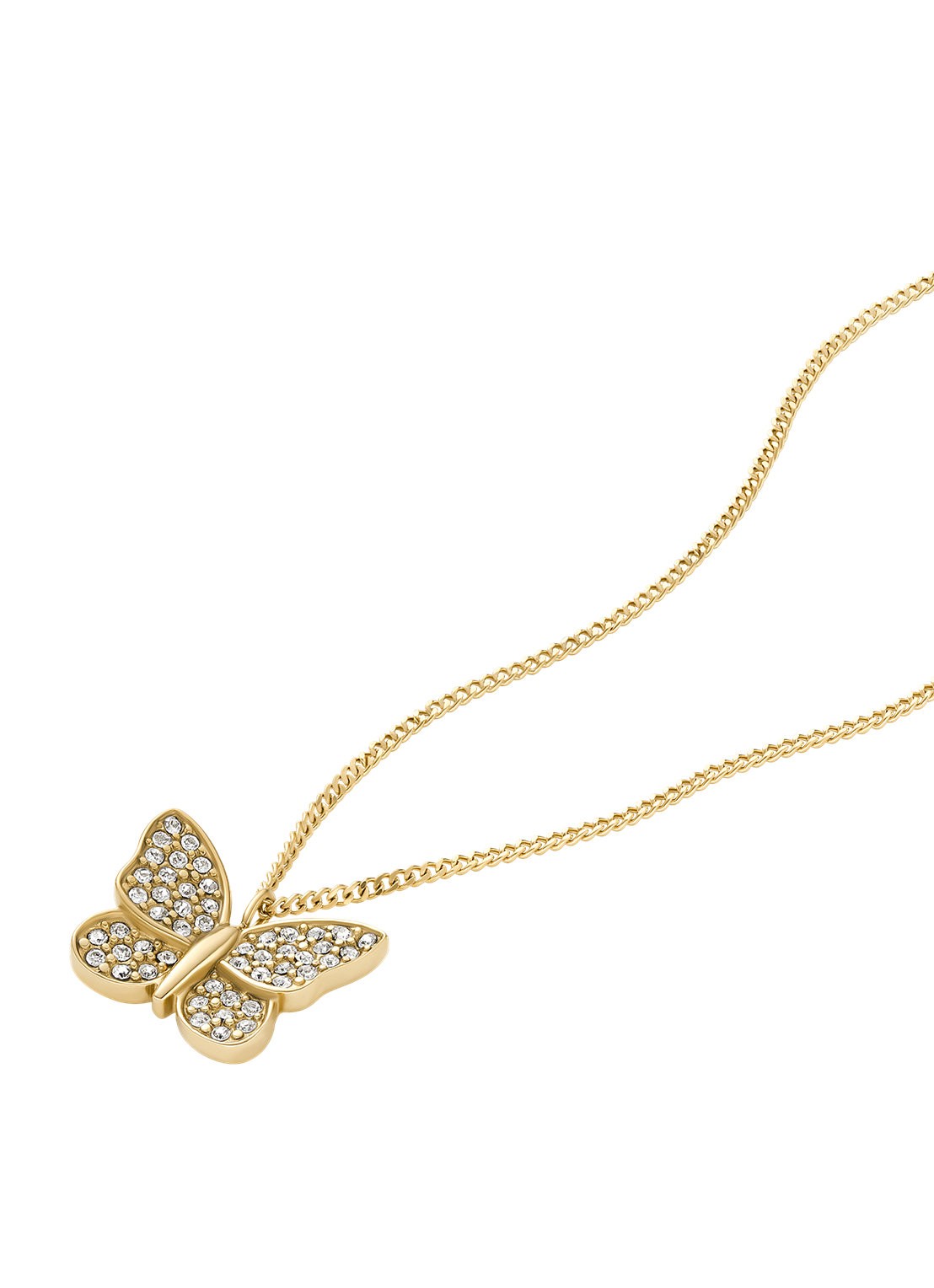 Fossil Sutton ketting JF04920710 - detail goud
