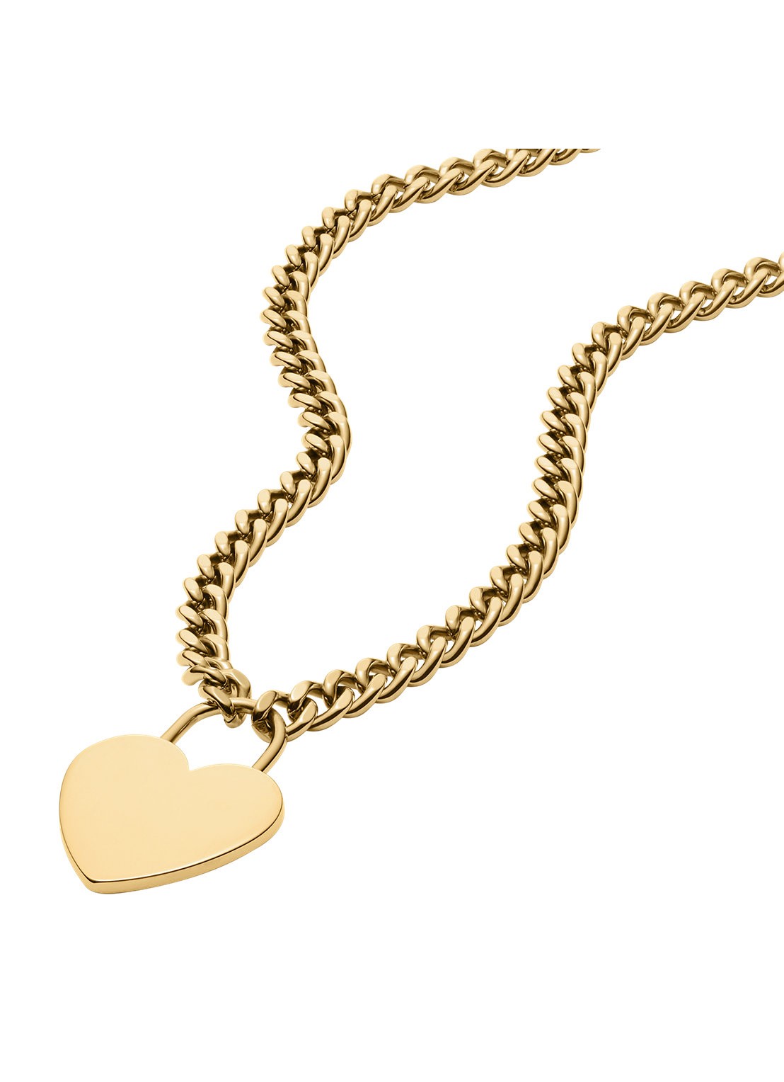 Fossil Sutton ketting JF04958710 - detail 2 goud