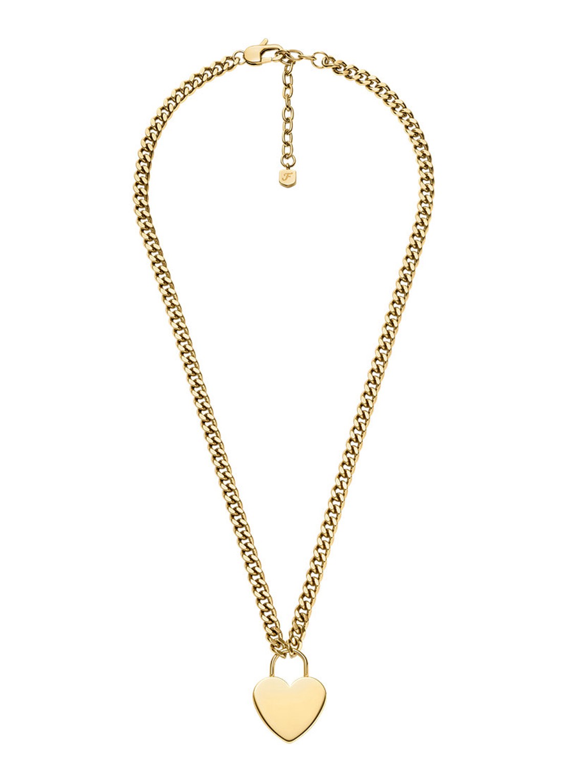 Fossil Sutton ketting JF04958710 - detail 3 goud