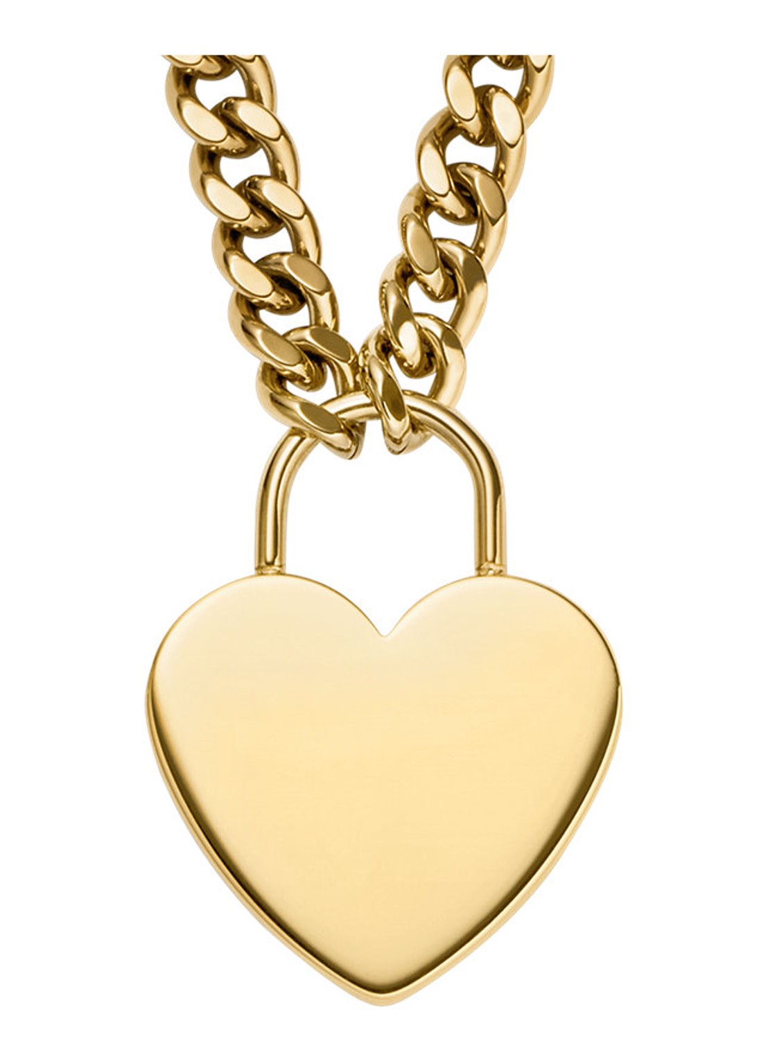 Fossil Sutton ketting JF04958710 - voorkant goud