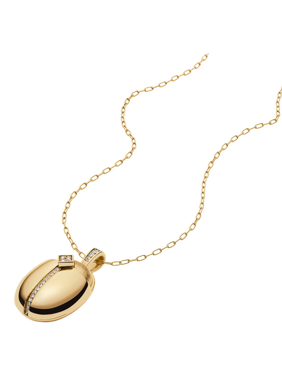 Fossil Sutton ketting JF04962710 - detail 2 goud