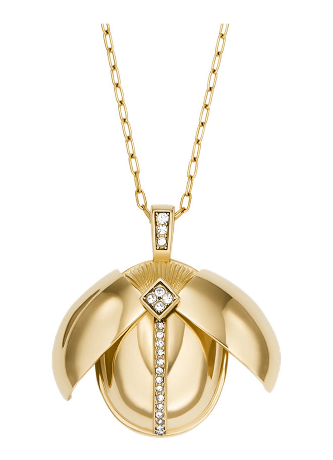Fossil Sutton ketting JF04962710 - detail 5 goud