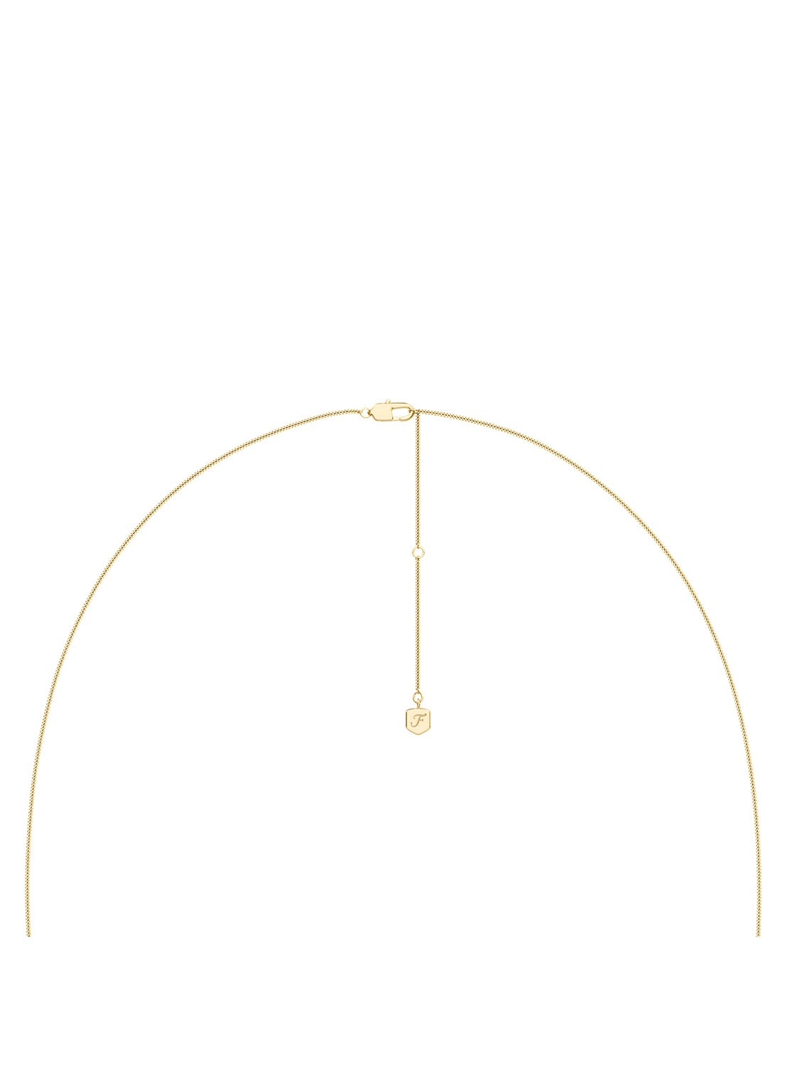 Fossil Sutton ketting JF04968710 - detail 2 goud