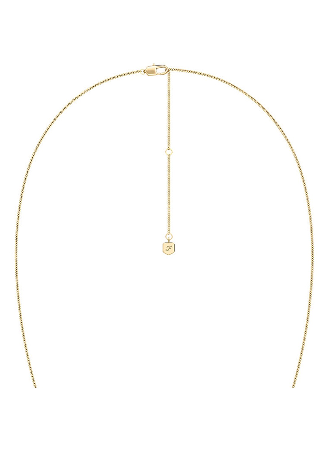 Fossil Sutton ketting JF04970710 - detail 4 goud