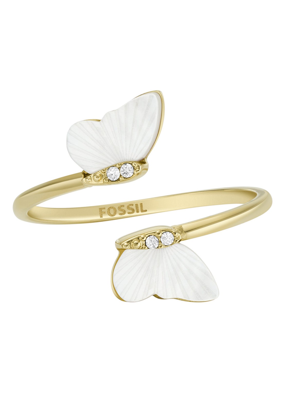 Fossil Sutton ring JF04423710 - voorkant goud