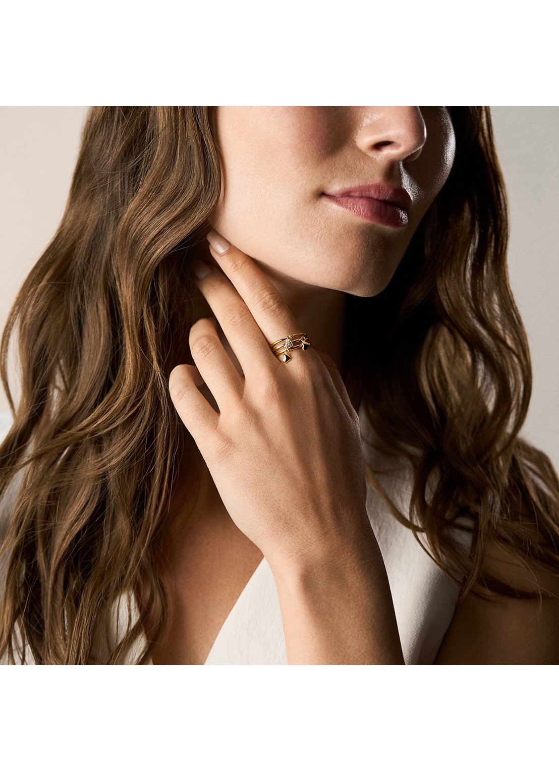 Fossil Sutton ring verguld JA7304710 - detail 6 goud
