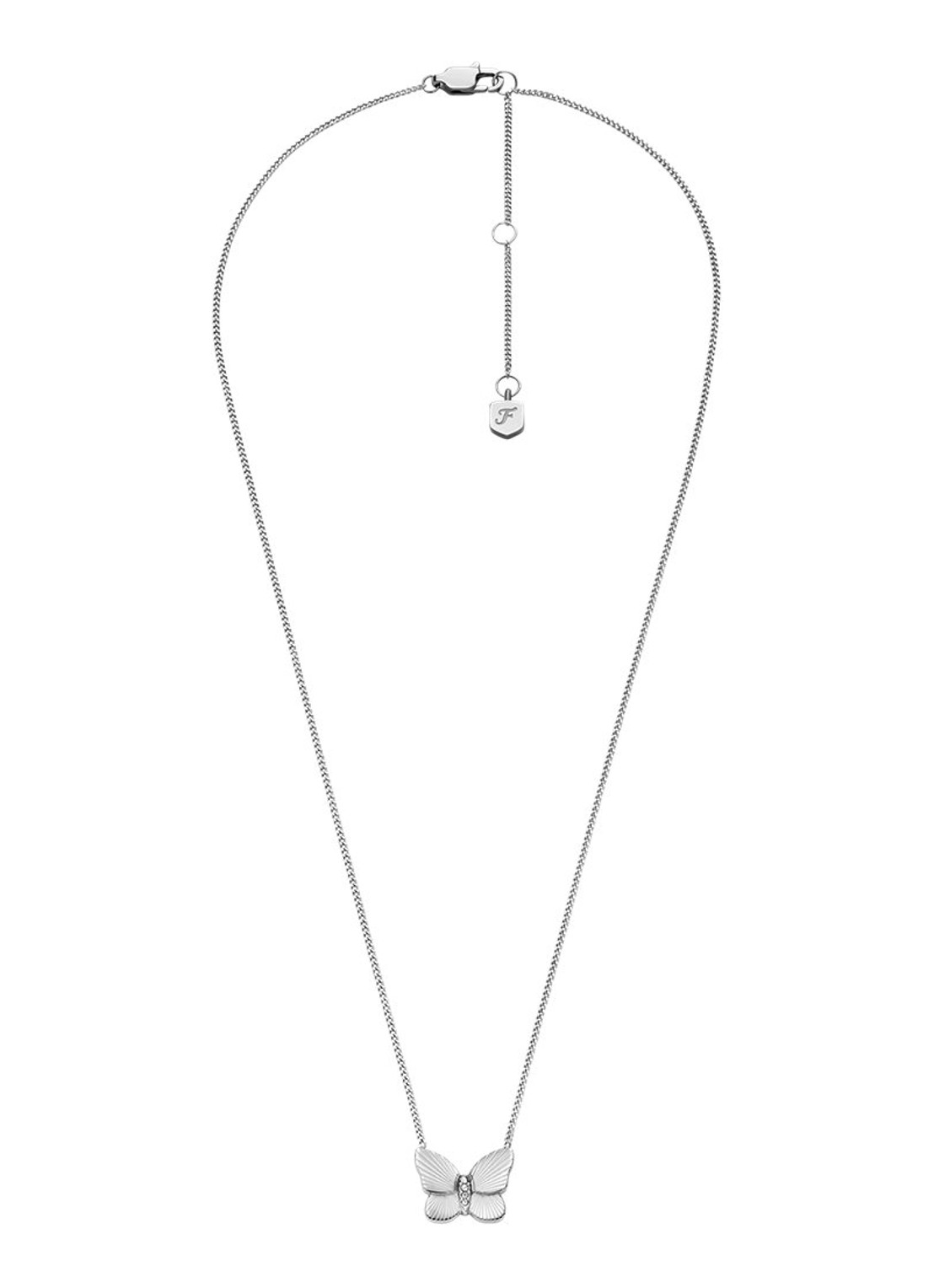Fossil Sutton set van ketting en oorstekers JF04935SET - detail 2 zilver