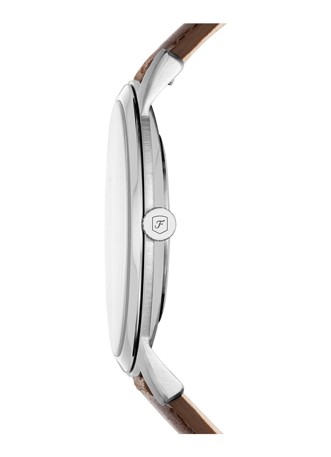 Fossil The Minimalist 3H horloge FS5439 - detail zilver