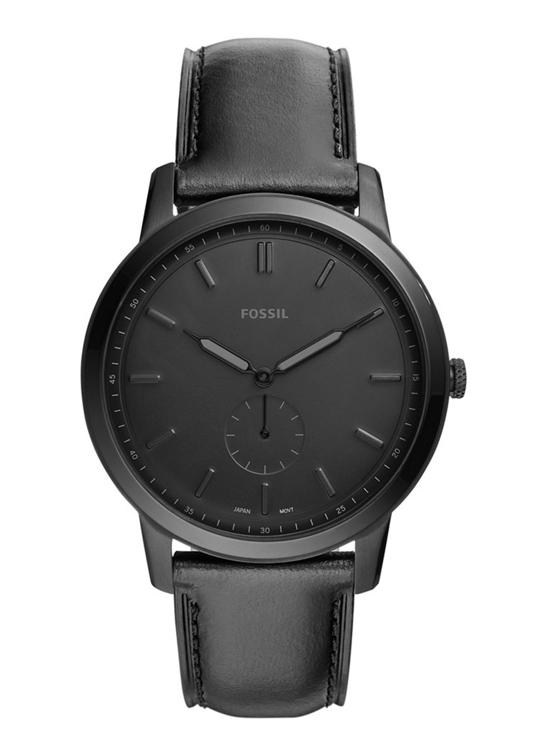 Fossil The Minimalist Mono horloge FS5447 - detail 5 zwart