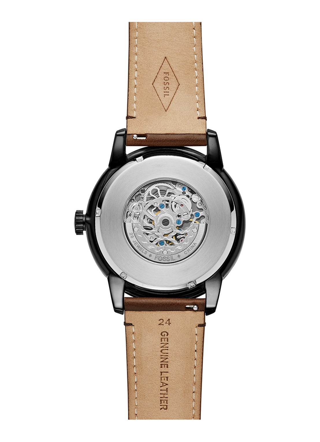 Fossil Townsman horloge ME3155 - detail 3 bruin