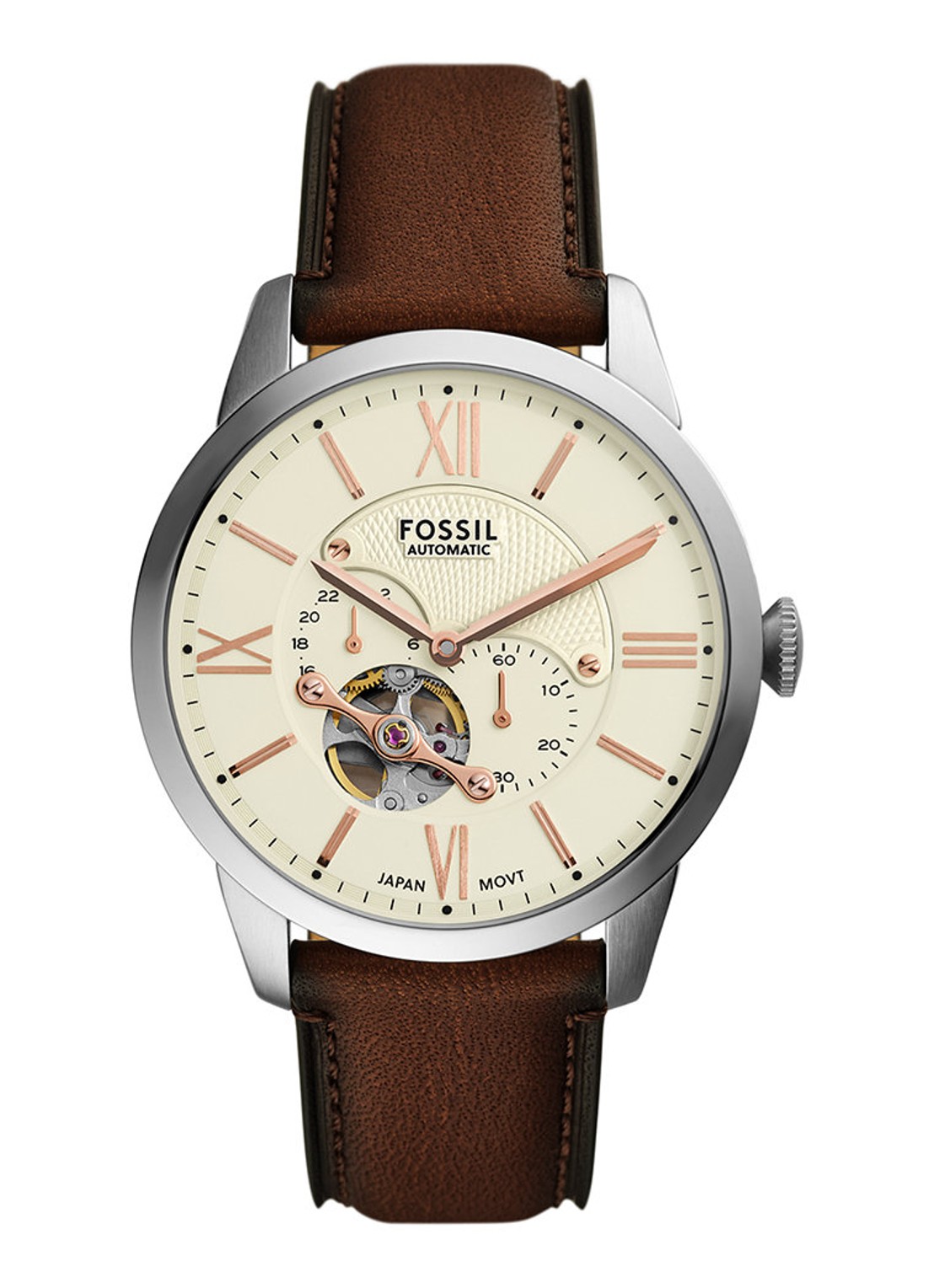 Fossil Townsman horloge ME3266 - voorkant zilver