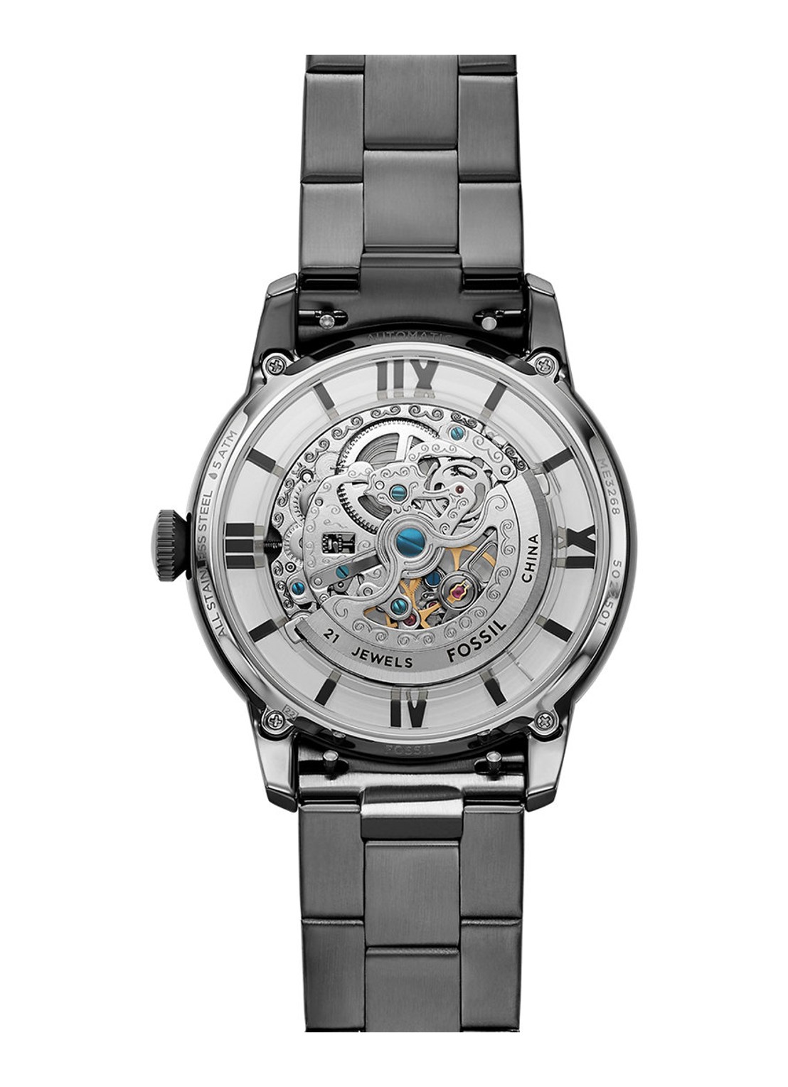 Fossil Townsman horloge ME3268 - detail 4 antraciet