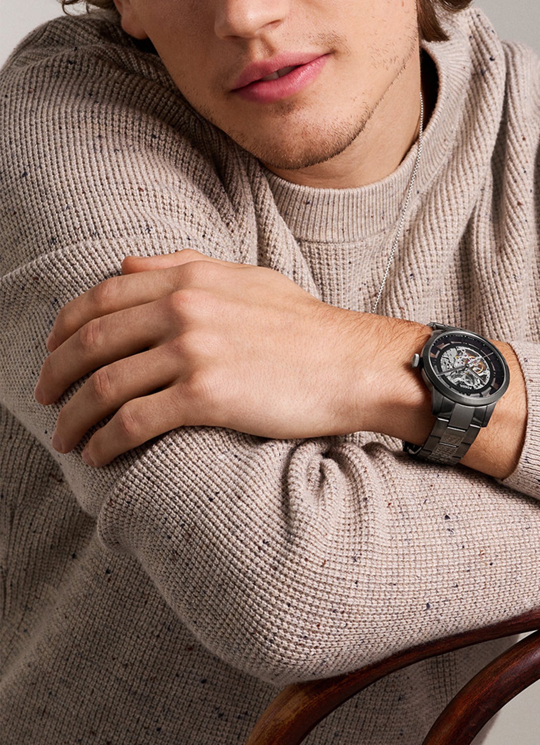 Fossil Townsman horloge ME3268 - detail 6 antraciet