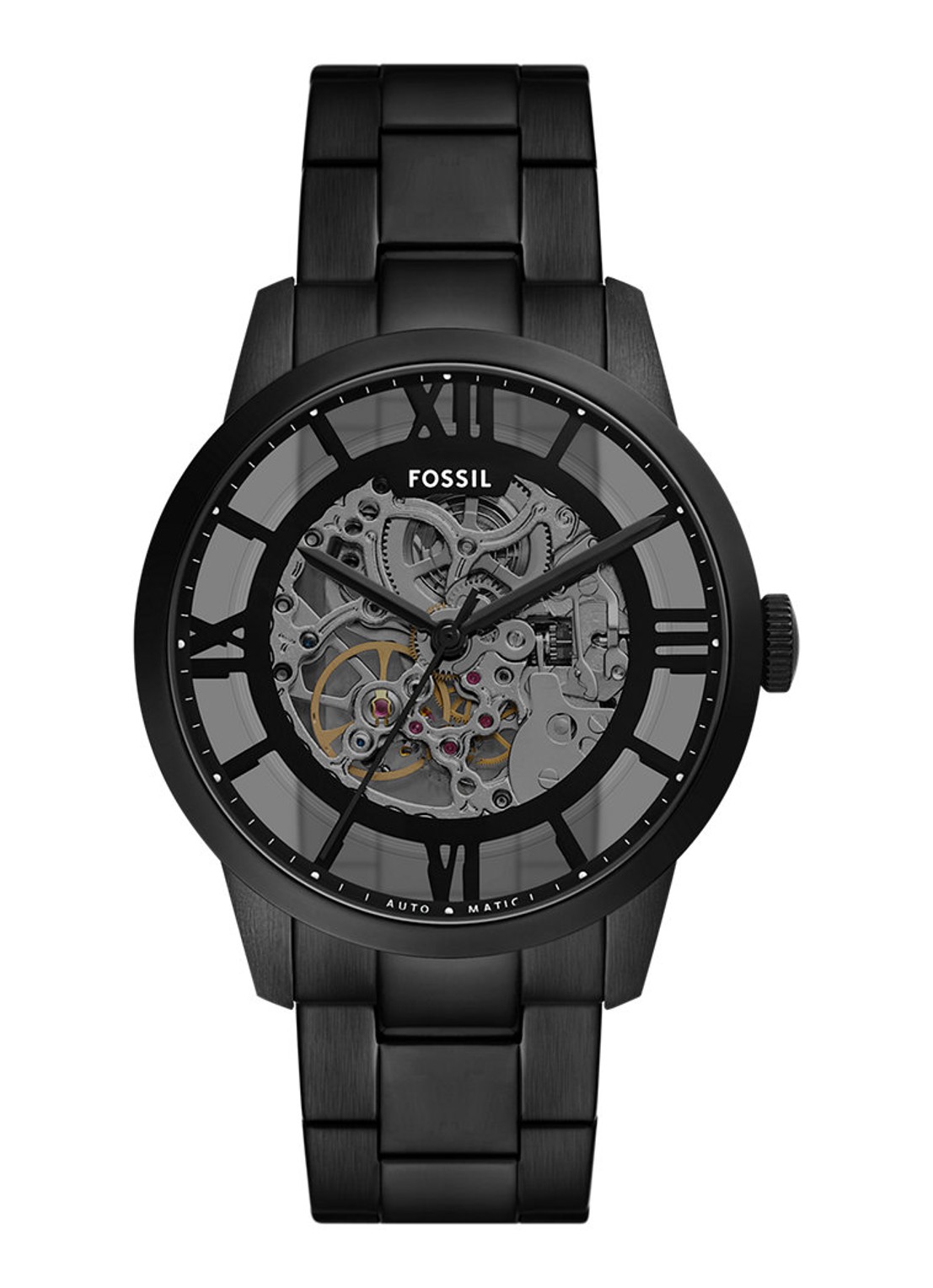 Fossil Townsman horloge ME3269 - voorkant zwart