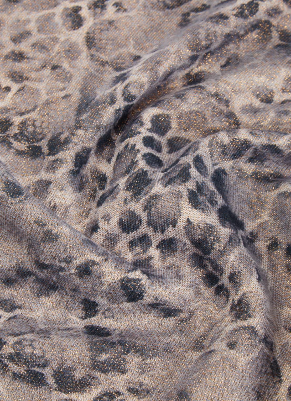 Fraas Sjaal met dierenprint en glitter 70 x 190 cm  - detail 3 grijs