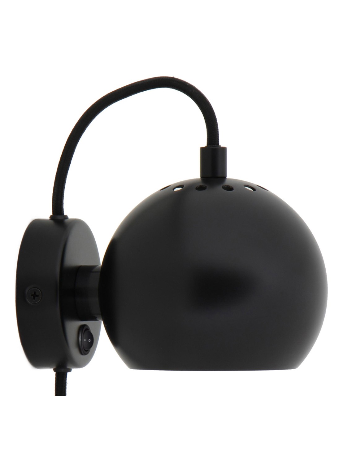 Frandsen Ball wandlamp - voorkant zwart