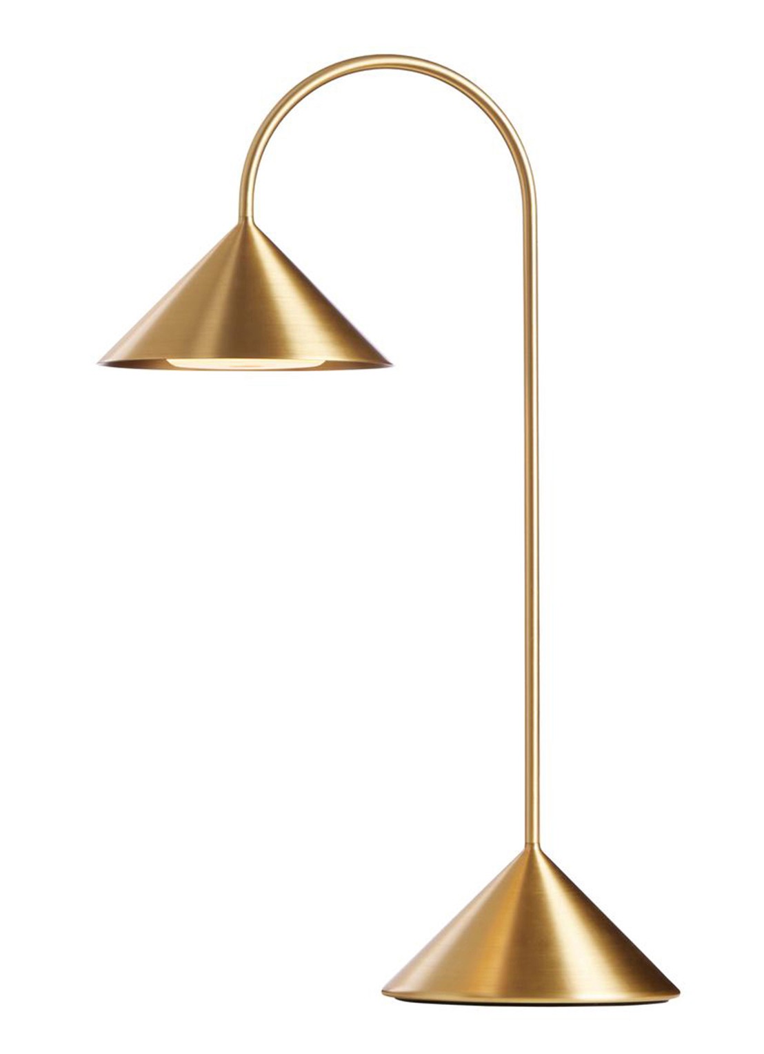 Frandsen Grasp draagbare tafellamp 47 cm - voorkant goud