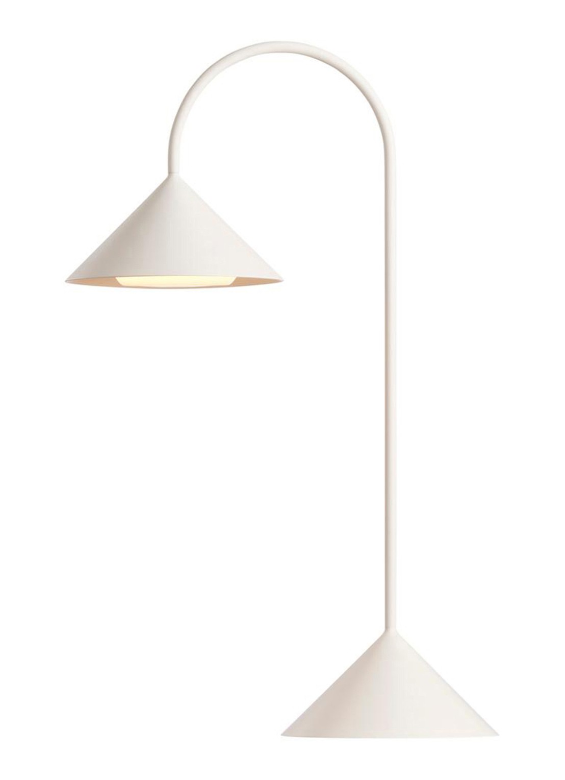 Frandsen Grasp draagbare tafellamp 47 cm - voorkant wit