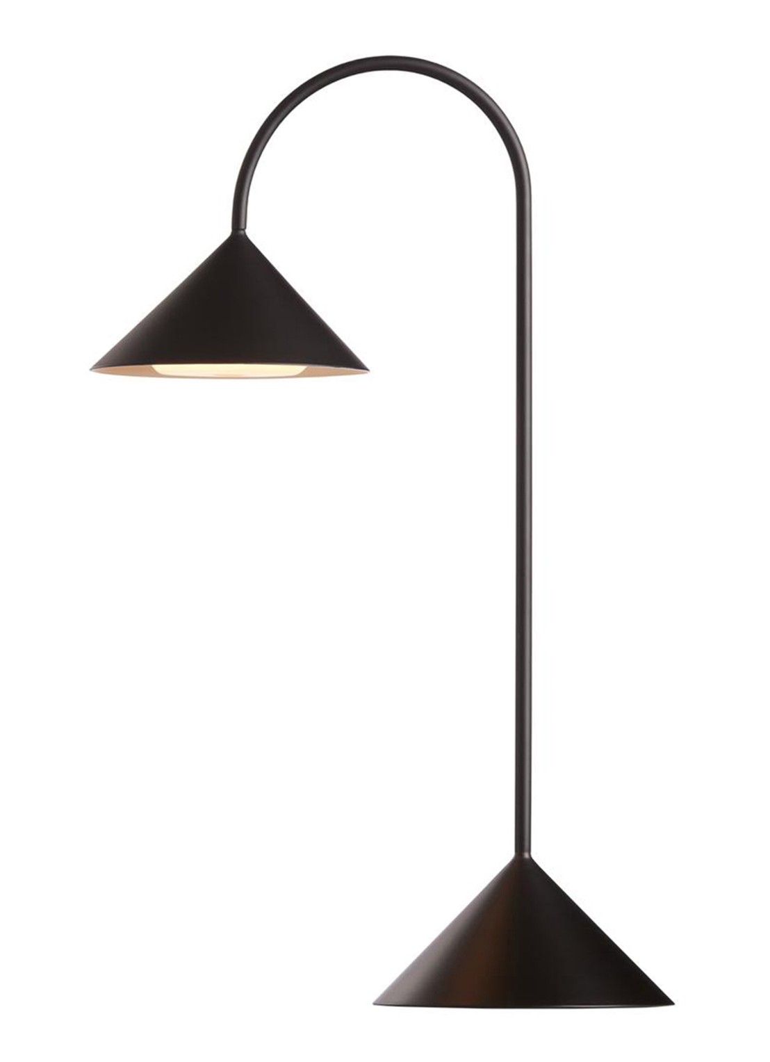 Frandsen Grasp draagbare tafellamp 47 cm - voorkant zwart