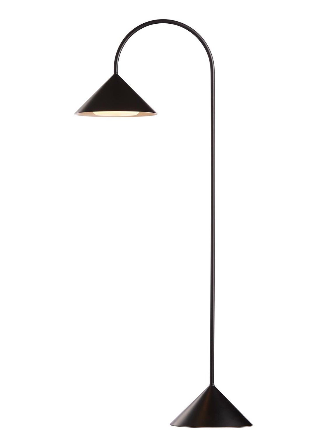 Frandsen Grasp draagbare tafellamp 72 cm - voorkant zwart