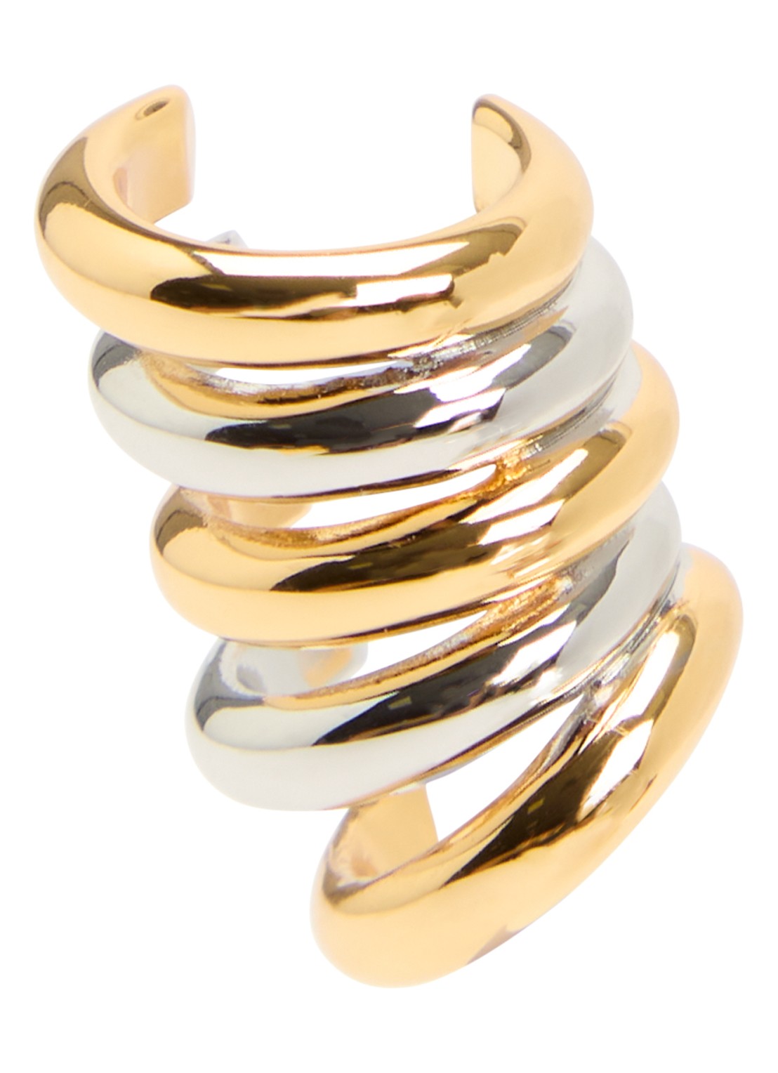 Franky Amsterdam Alba ear cuff verguld - voorkant goud