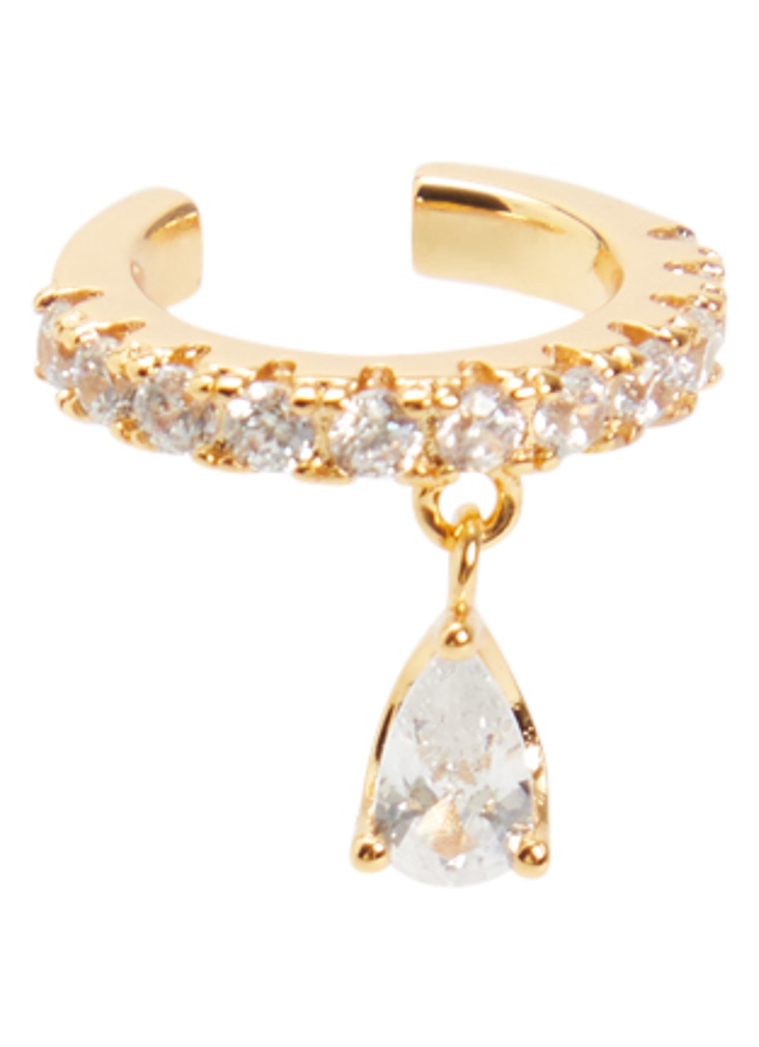 Franky Amsterdam Chloe ear cuff verguld - voorkant 3 goud