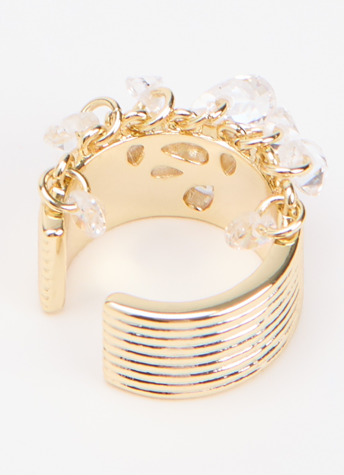 Franky Amsterdam De Alina earcuff verguld - detail goud