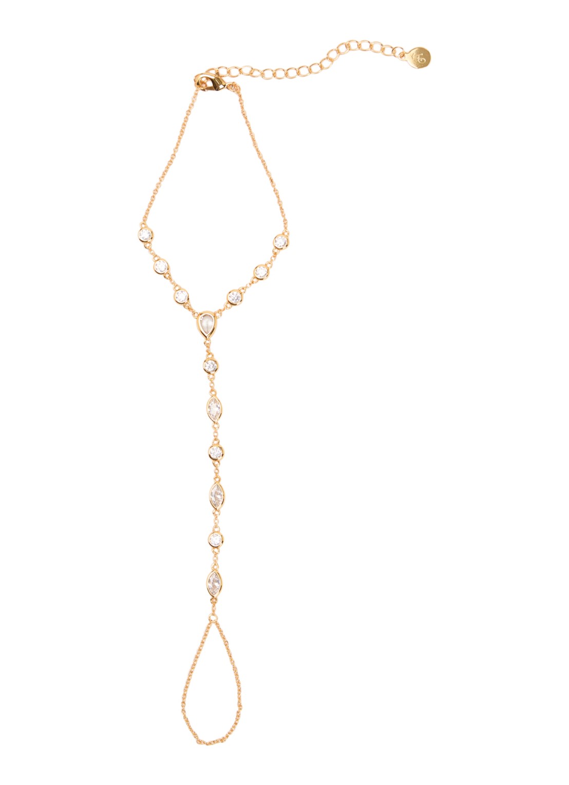 Franky Amsterdam The Aurelia armband verguld - voorkant goud