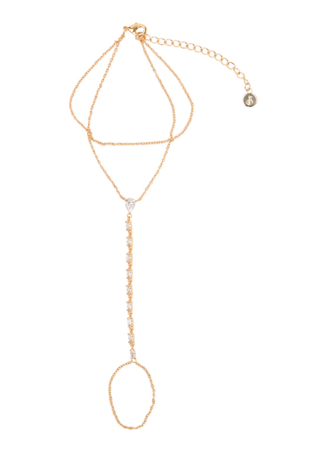 Franky Amsterdam The Chiara armband verguld - voorkant goud