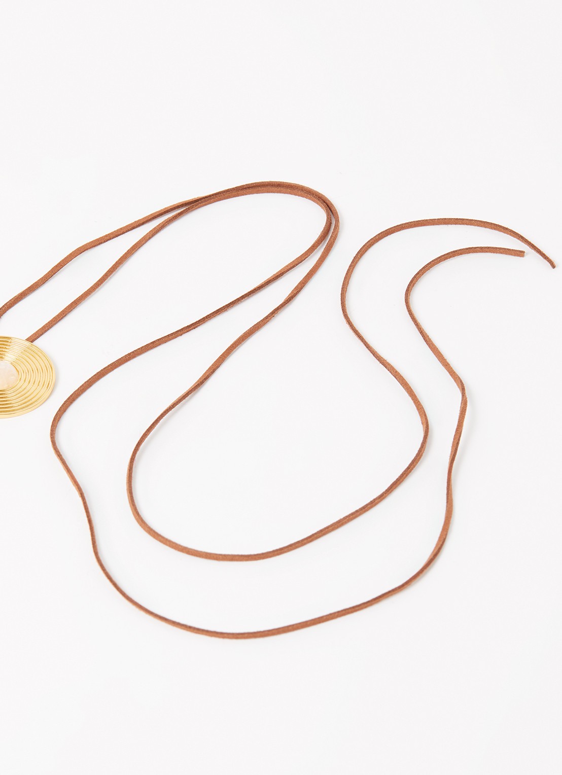 Franky Amsterdam The Kourtney Moonstone hanger verguld - detail 4 goud