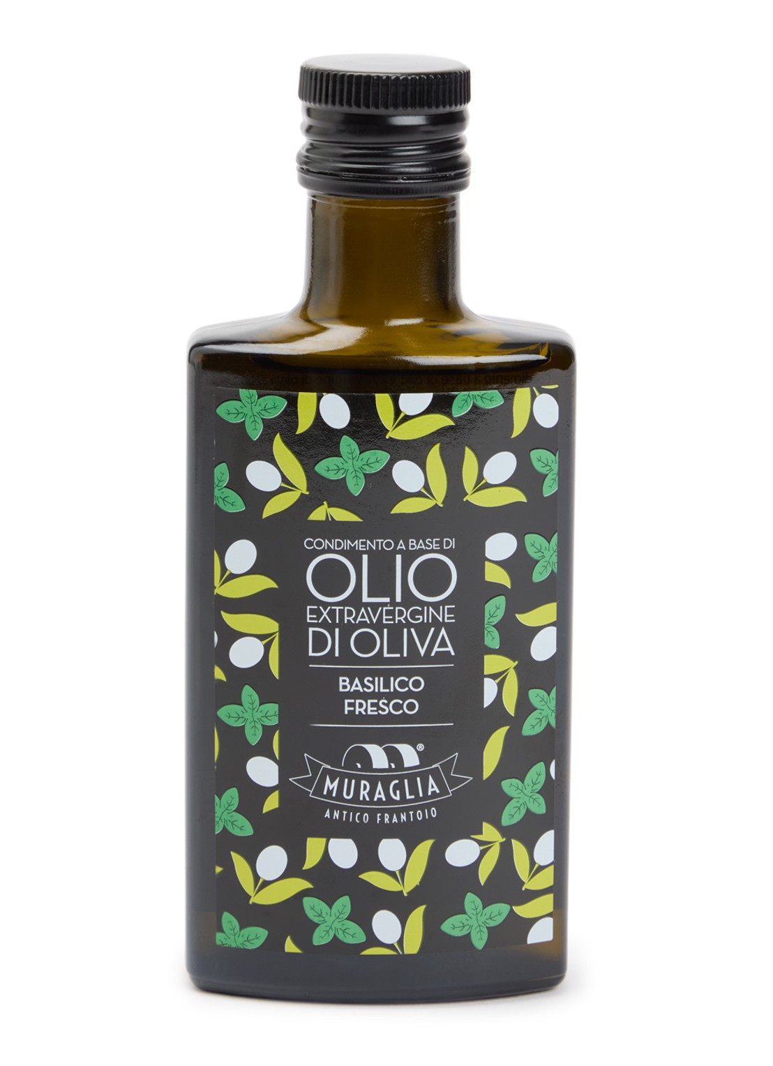 Frantoio Muraglia Basilico extra vierge olijfolie 200 ml - voorkant undefined