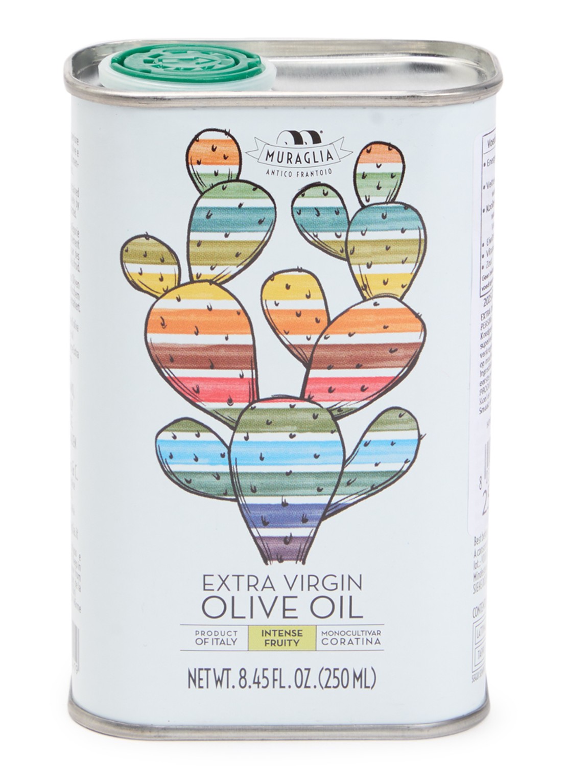 Frantoio Muraglia Cactus extra vierge olijfolie 250 ml - voorkant undefined