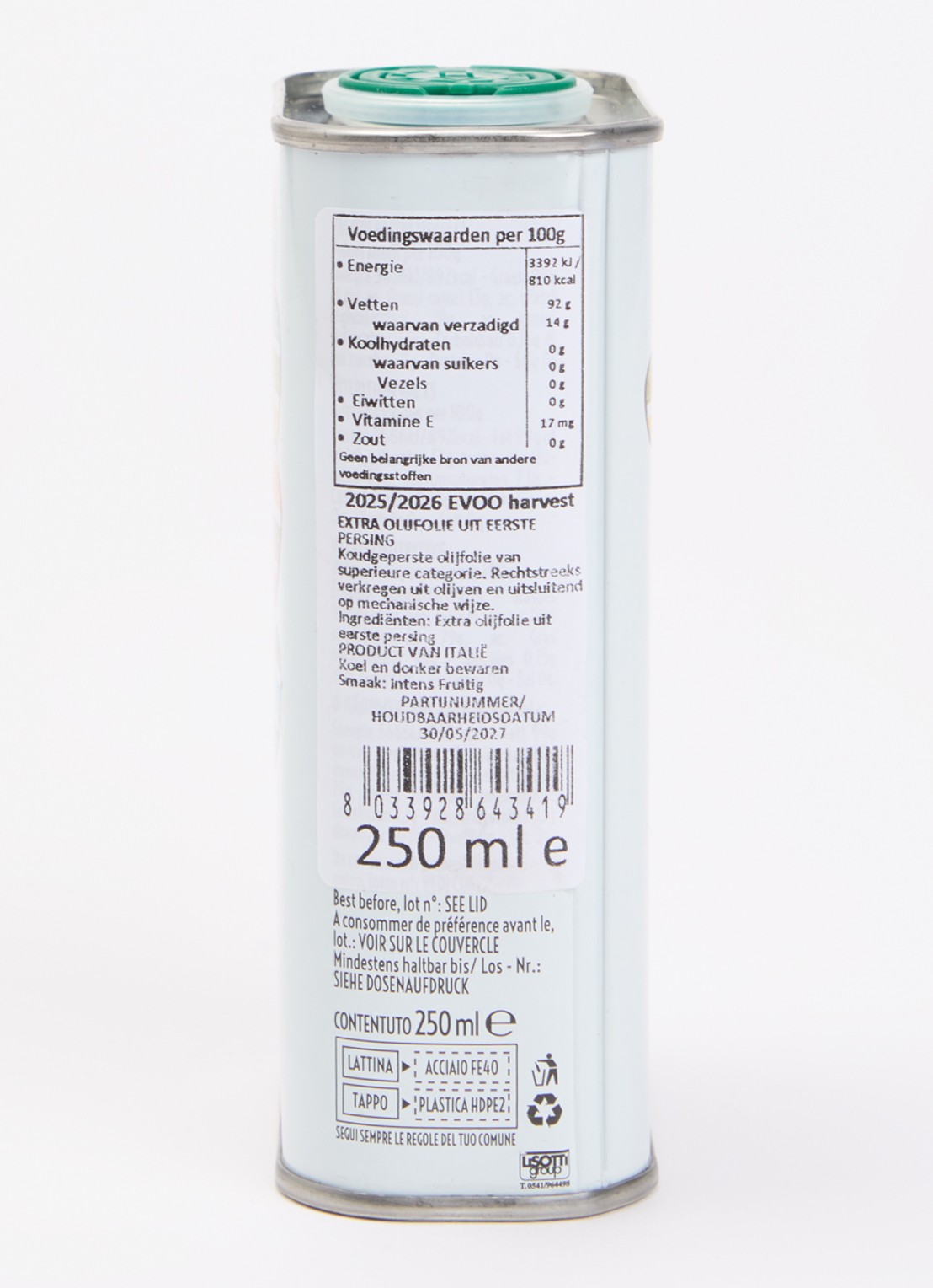 Frantoio Muraglia Cactus extra vierge olijfolie 250 ml - voorkant 2 undefined