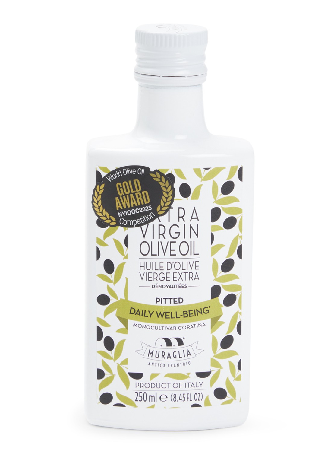 Frantoio Muraglia Pitted extra vierge olijfolie 250 ml - voorkant 2 undefined