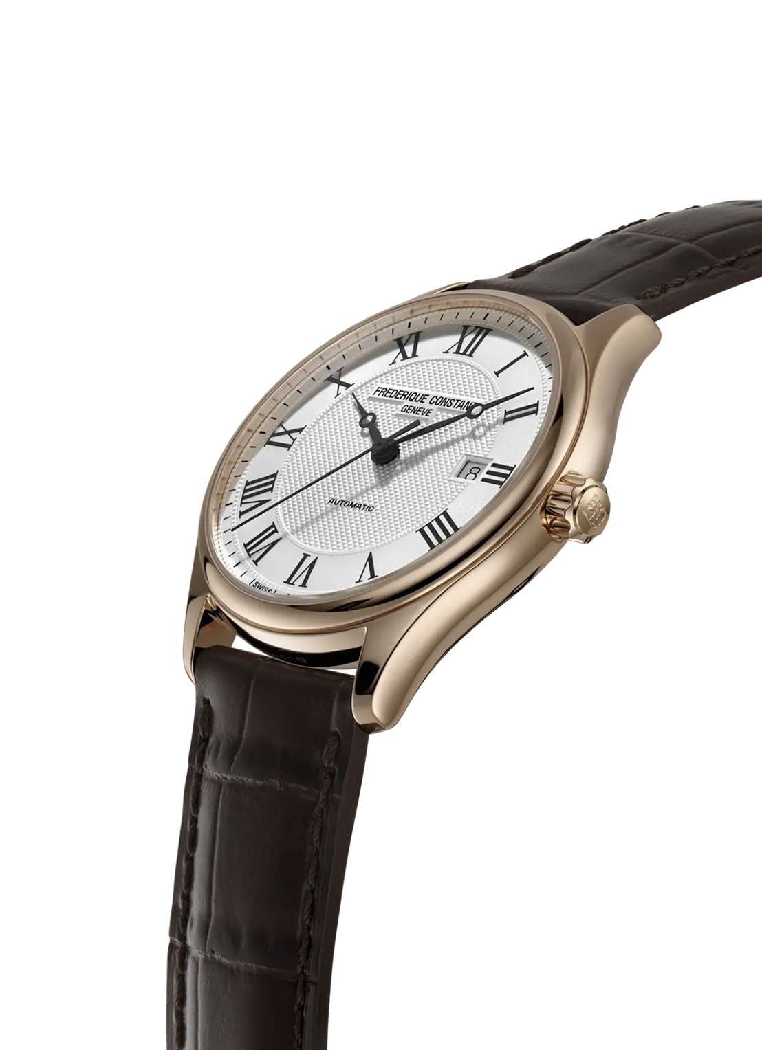 Frederique Constant Classic Slimline Gents Small Seconds horloge FC-245M5S5 - detail roségoud