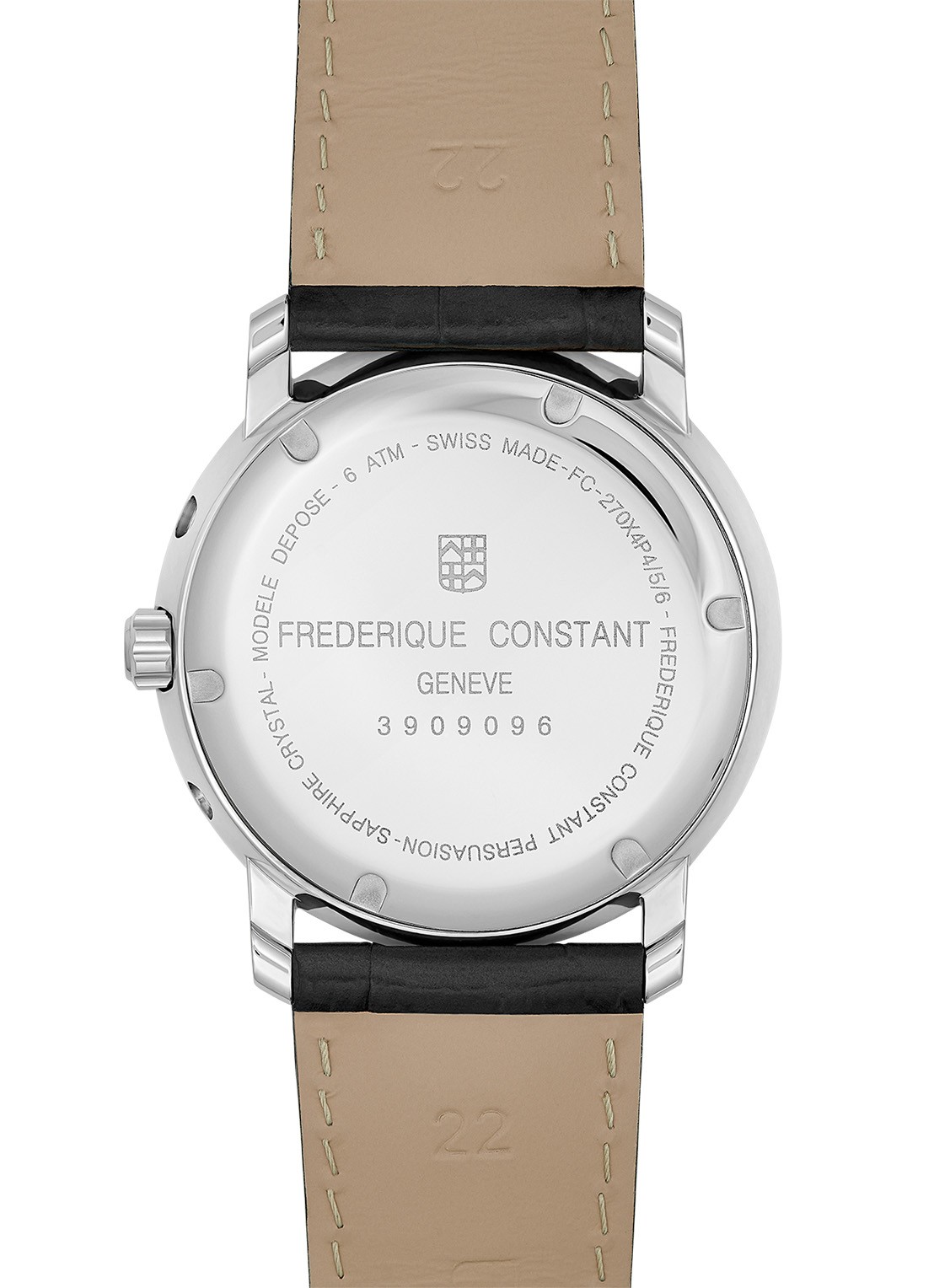 Frederique Constant Classics Index Business Timer horloge FC-270SW4P26 - detail 2 zilver