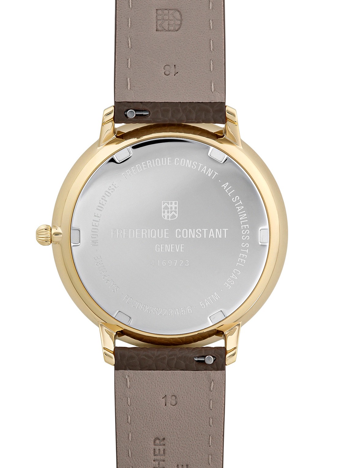 Frederique Constant Classics Quartz Moonphase horloge FC-206RS3S5 - detail 3 goud