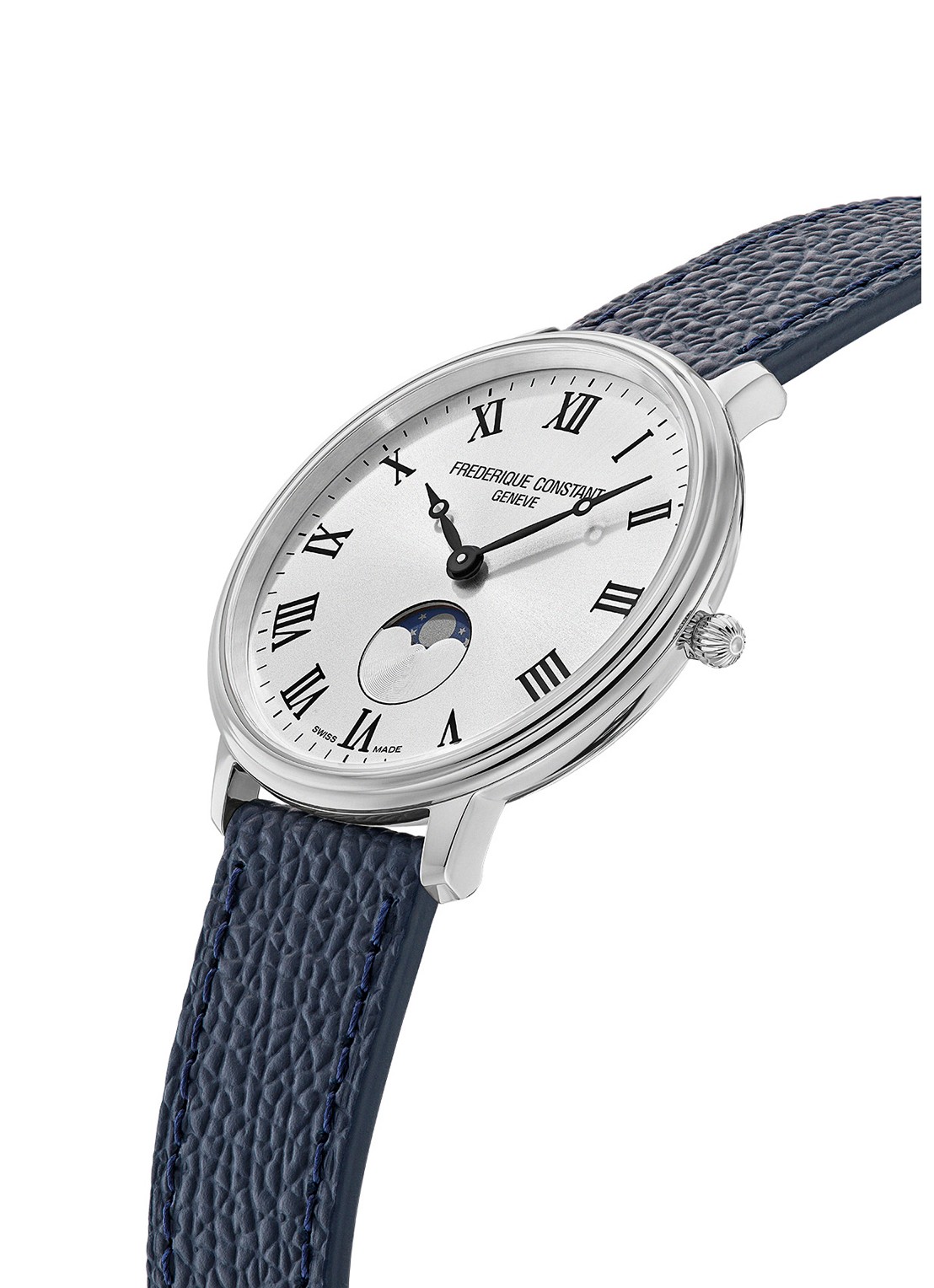 Frederique Constant Classics Quartz Moonphase horloge FC-206RS3S6 - detail 2 zilver