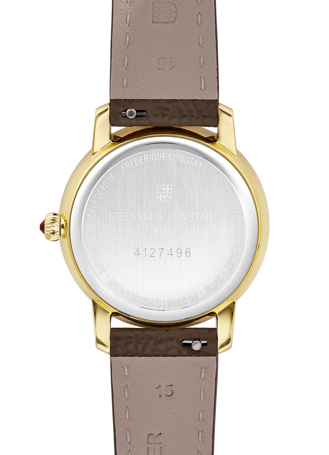 Frederique Constant Classics Slimline Moonphase horloge FC-206RS1S5 - detail 2 goud