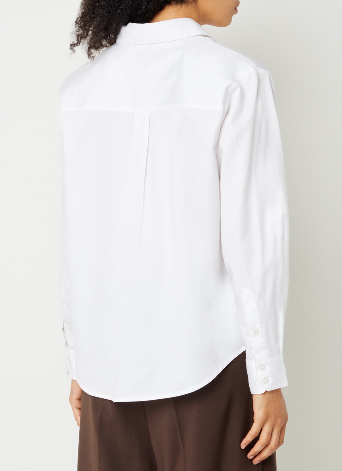 French Connection Alexis blouse met bloemborduring - achterkant 2 wit