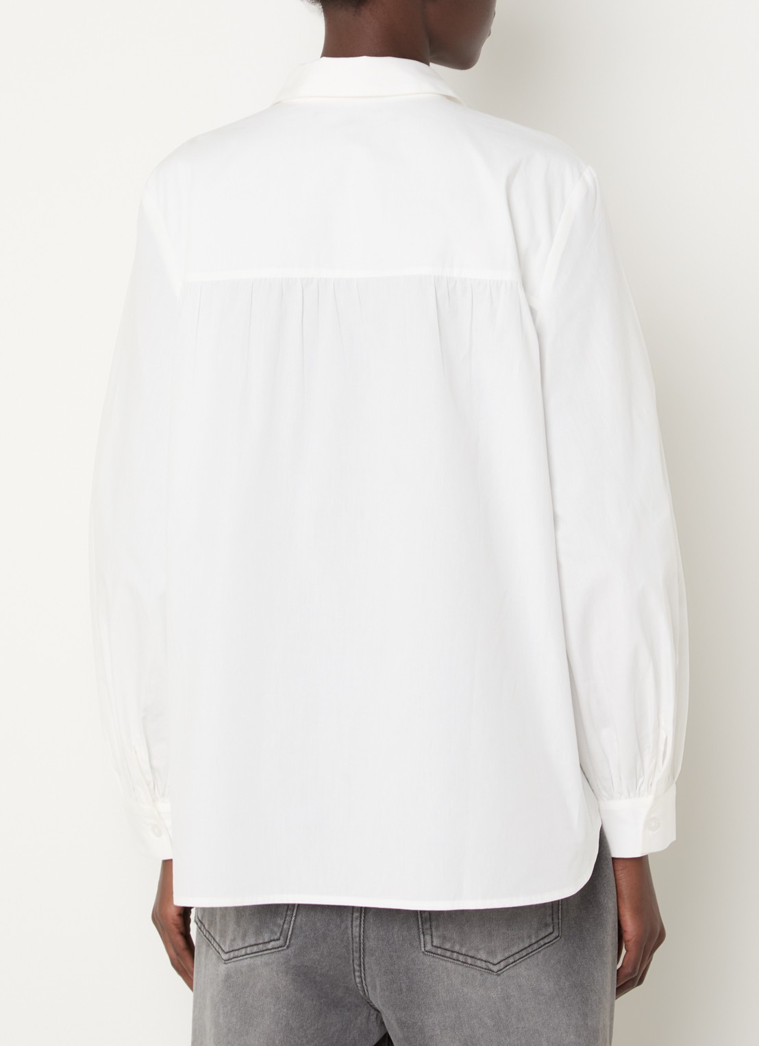 French Connection Cambria blouse met imitatieparels - achterkant 2 wit