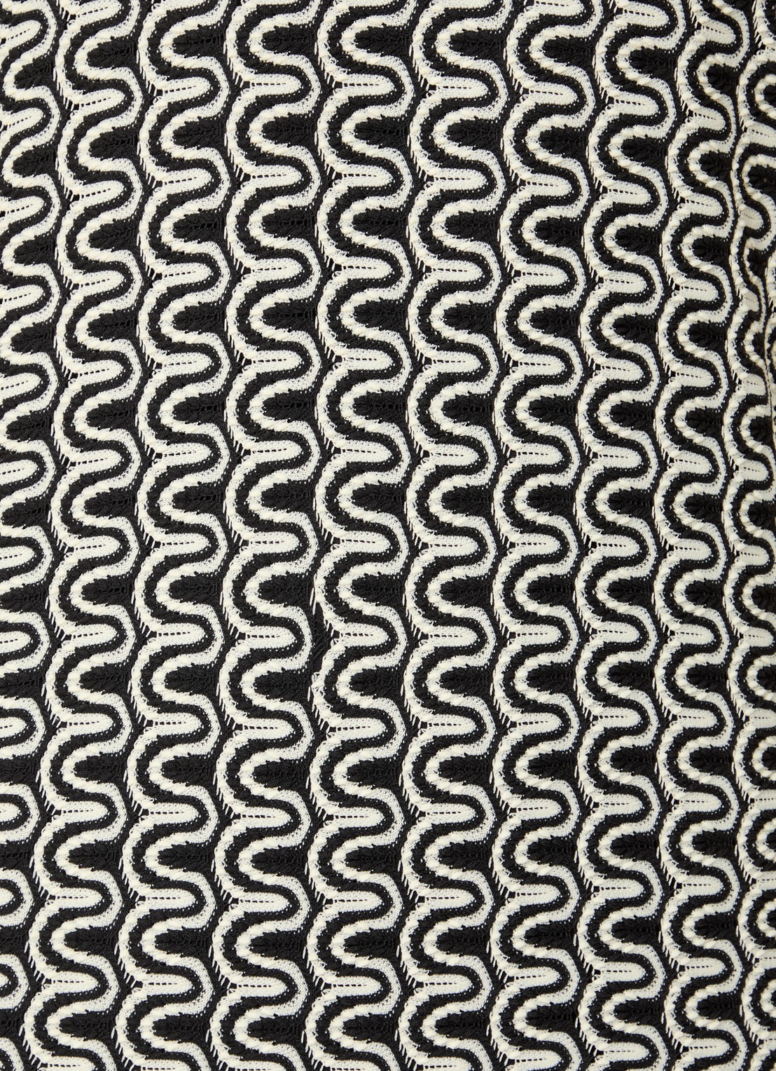 French Connection Carly midi jurk met structuur - detail 5 zwart