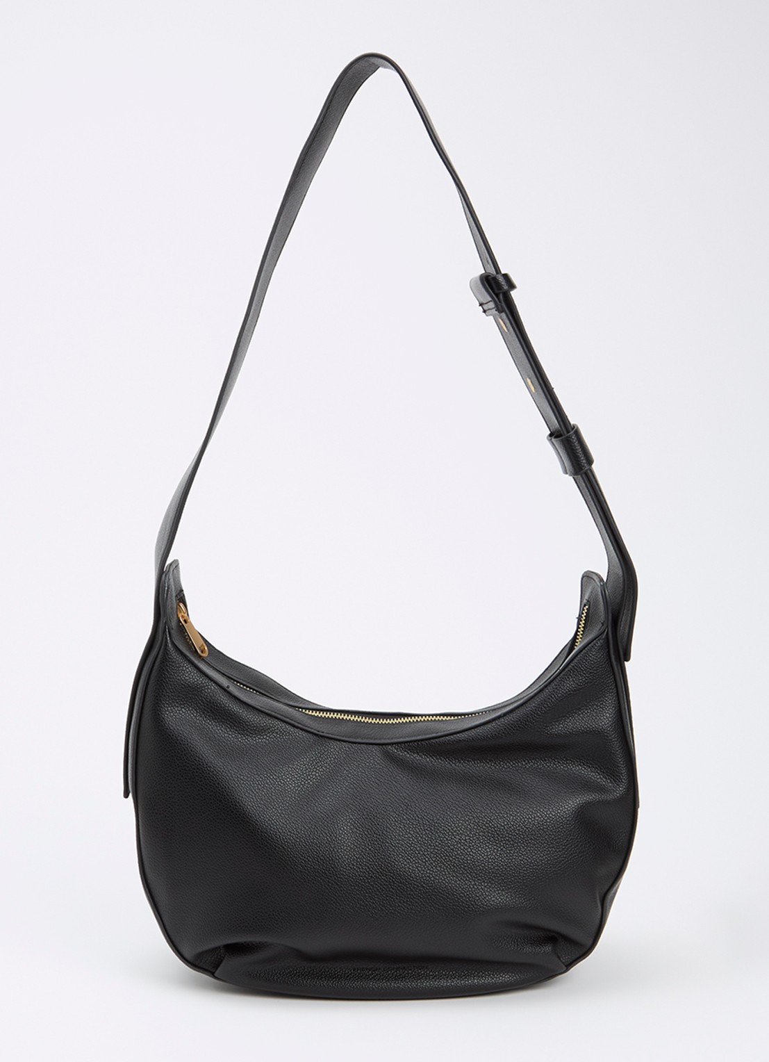 French Connection Crossbodytas met verstelbare schouderriem - voorkant 5 zwart