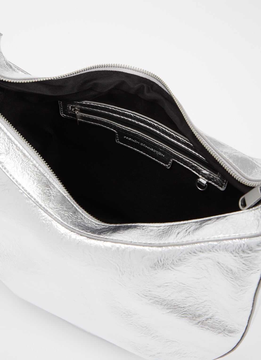French Connection Crossbodytas met verstelbare schouderriem - detail 3 zilver
