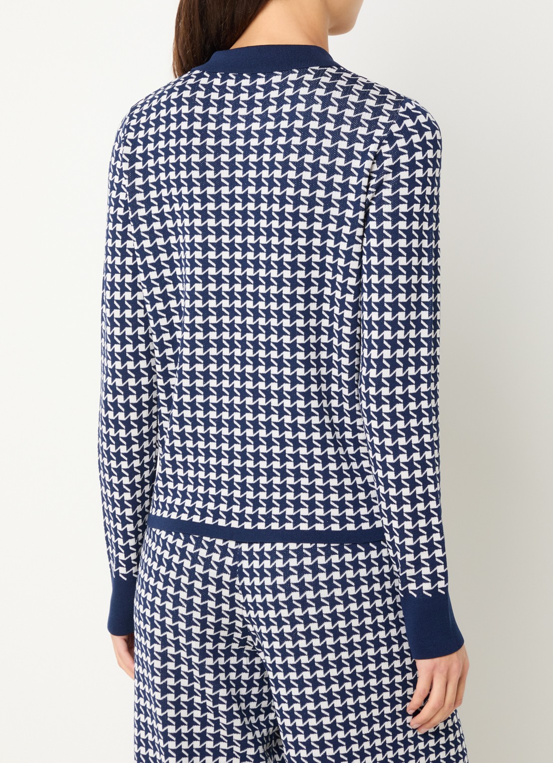 French Connection Gloria vest met print - achterkant donkerblauw