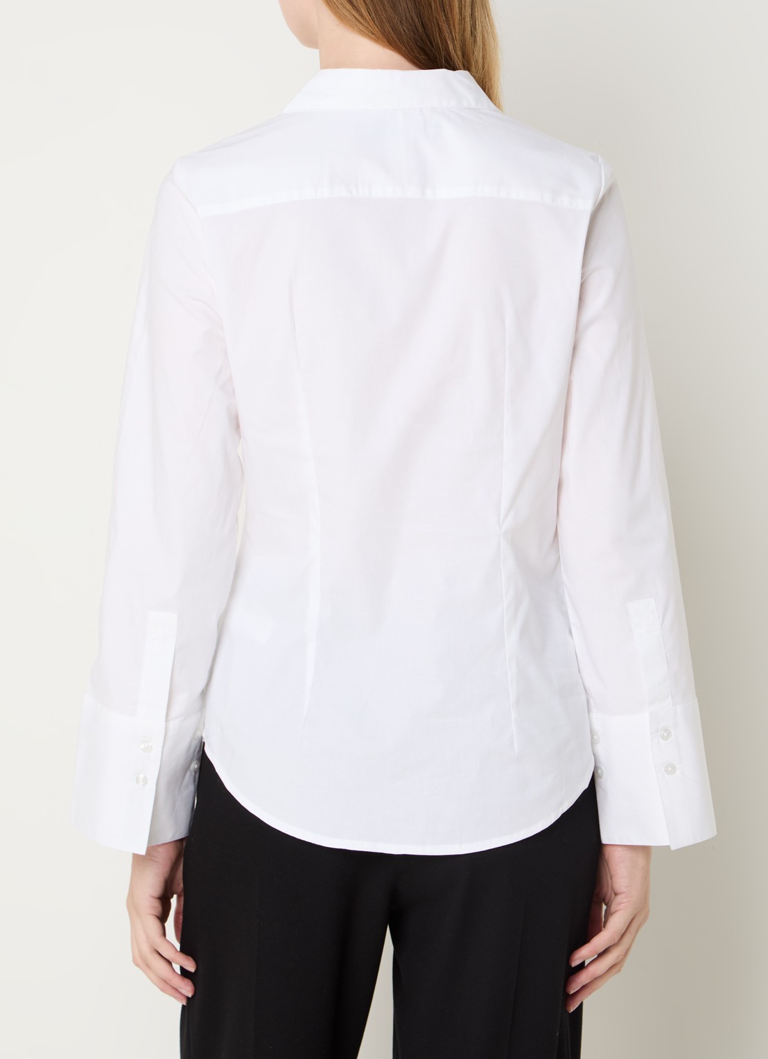 French Connection Isabelle blouse met asymmetrische zoom - achterkant wit