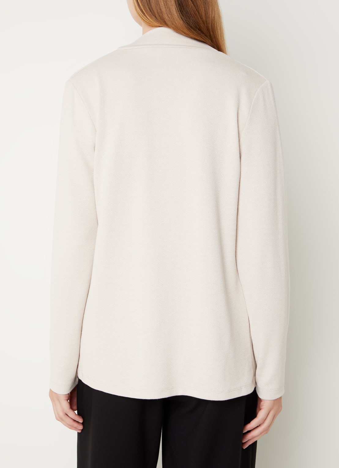 French Connection Josie openvallend vest met stretch - achterkant 2 creme