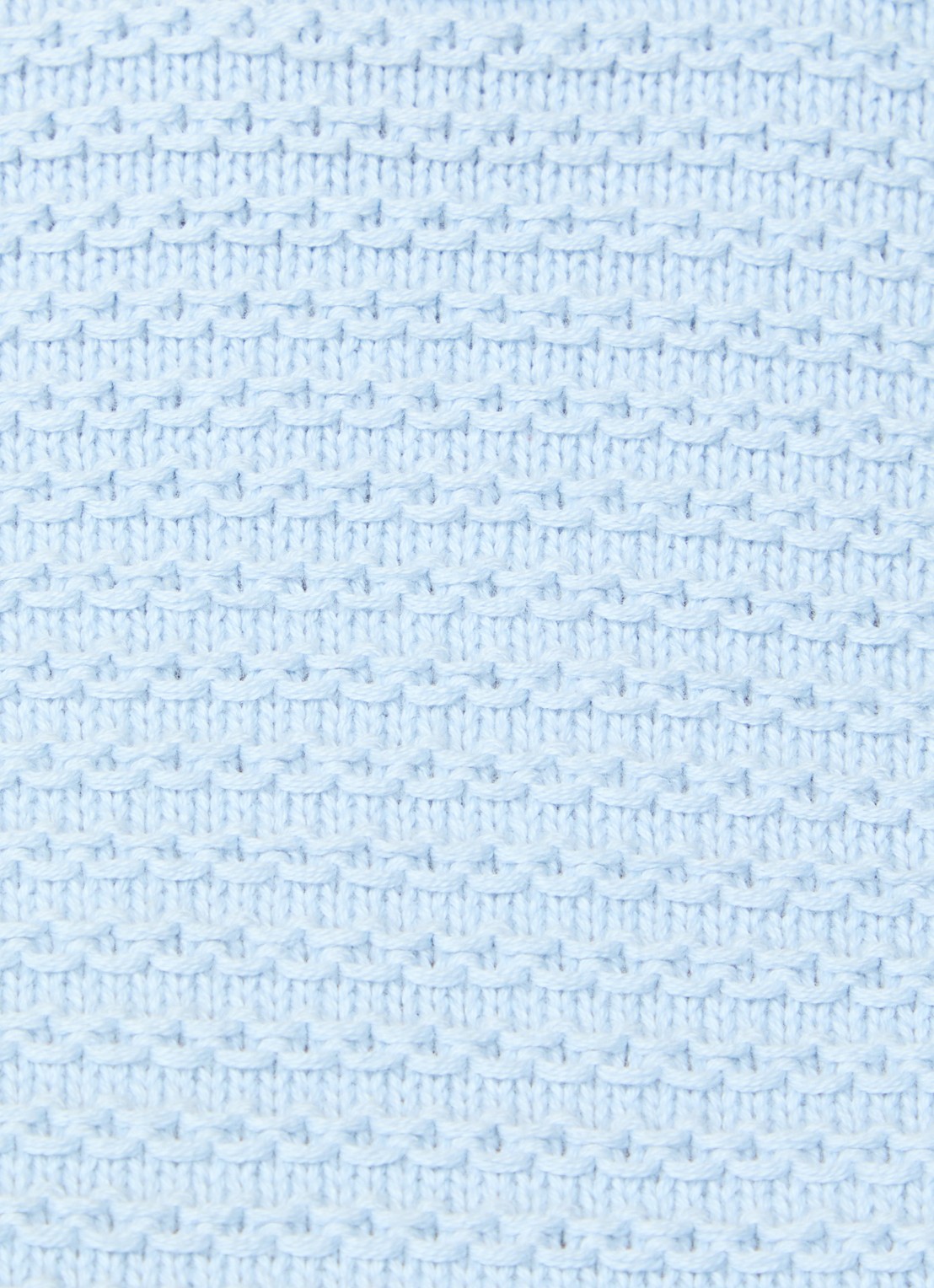 French Connection Lily grofgebreide top met ballonmouw - detail 5 lichtblauw