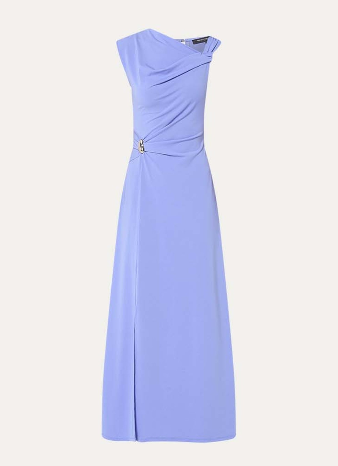 French Connection Pascha asymmetrische maxi jurk met gesp detail - voorkant lavendel